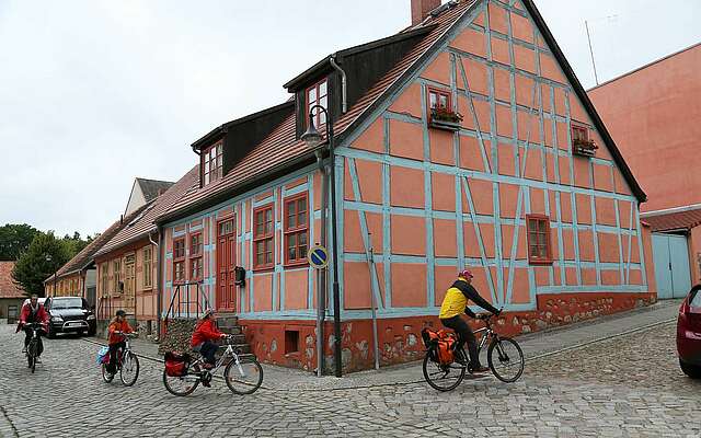 Cyclist in Fürstenberg/Havel