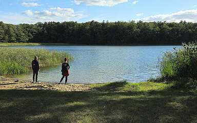 Wanderer am See