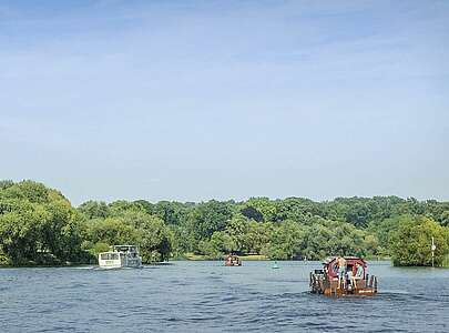 Floßtour auf den Brandenburger Havelseen