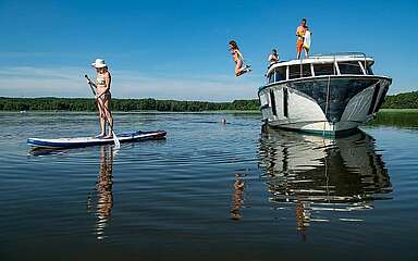 Zeit auf dem Hausboot