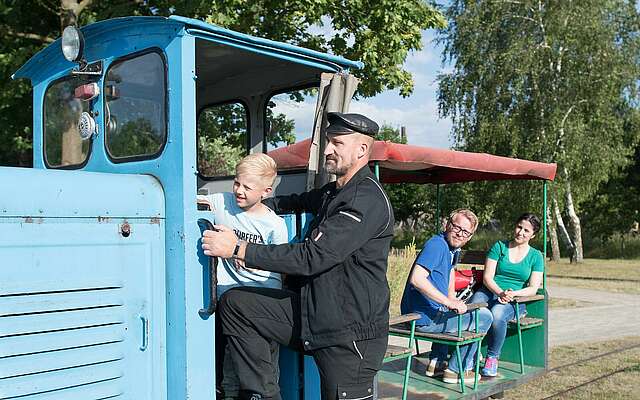 Ziegeleibahn im Ziegeleipark Mildenberg